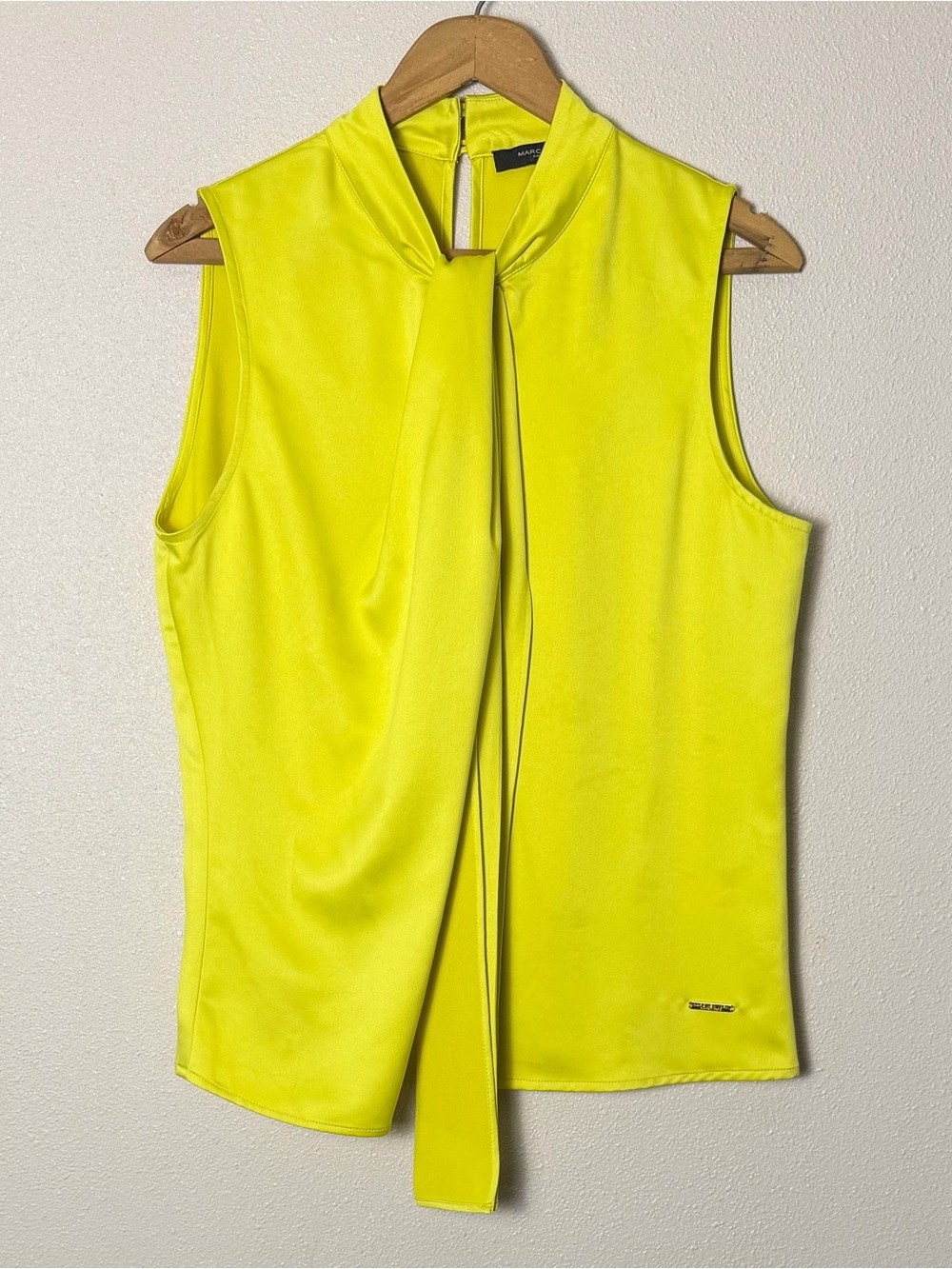 Sleeveless  Blouse in Neon Yellow Marc New  York Andrew Marc